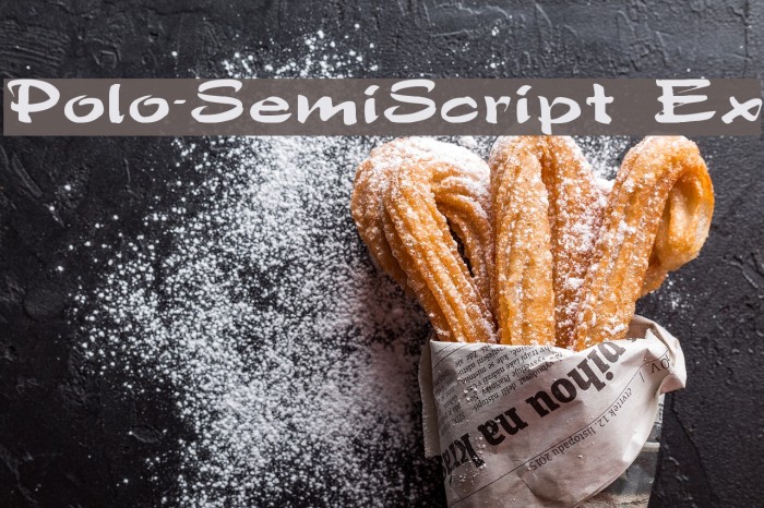 Polo-SemiScript Ex Font examples