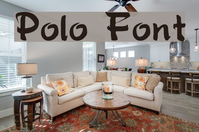 Polo Font examples