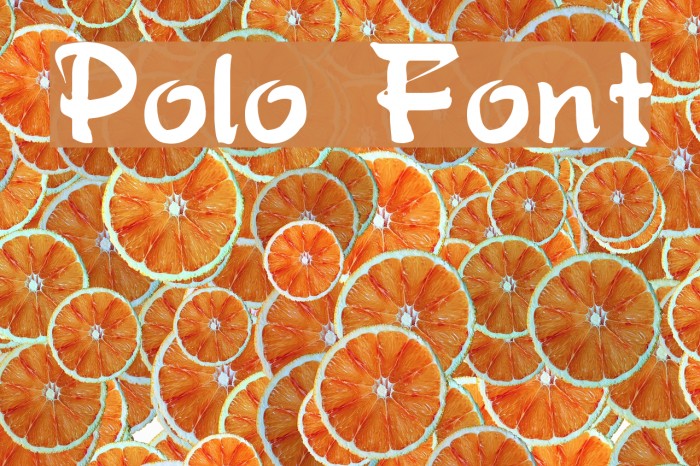 Polo Font examples