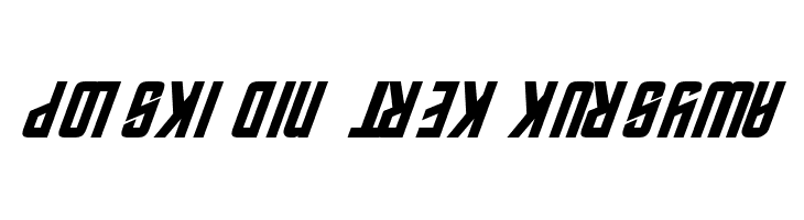 Polski DIN Trek Kursywa  Frei Schriftart Herunterladen