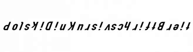 Polski Din Kursivschrift Breit  免费字体下载
