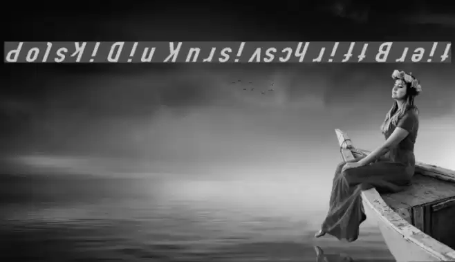 Polski Din Kursivschrift Breit Font examples