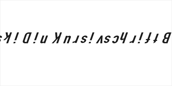 Polski Din Kursivschrift Breit Logo