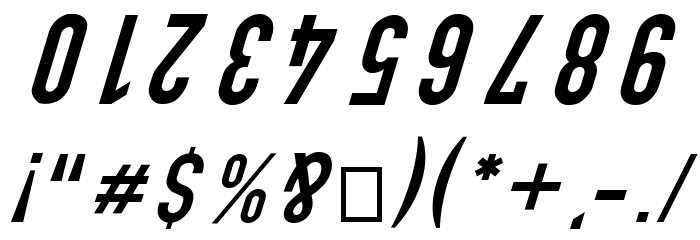Polski Din Kursivschrift Eng Font OTHER CHARS
