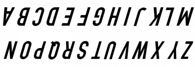 Polski Din Kursivschrift Eng Font Litere mari
