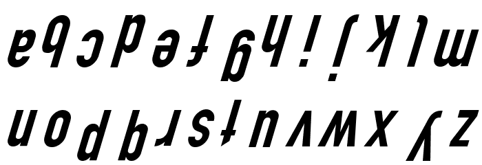 Polski Din Kursivschrift Eng Font LOWERCASE