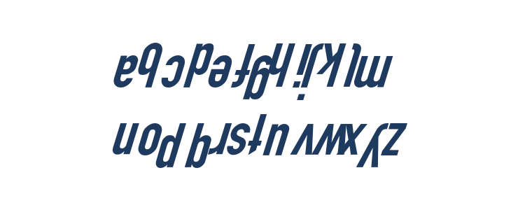 Polski Din Kursivschrift Lowercase