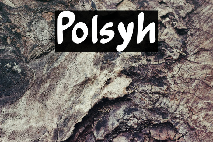 Polsyh Schriftart examples