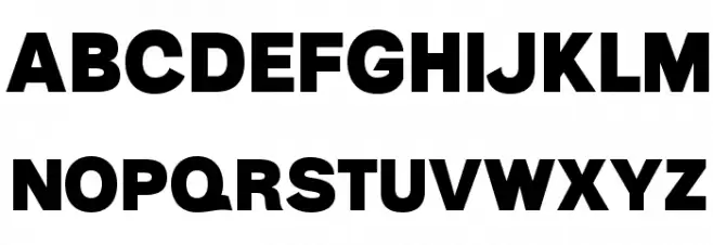 Polt Black Schriftart Groß