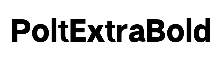 Polt Extra Bold Font