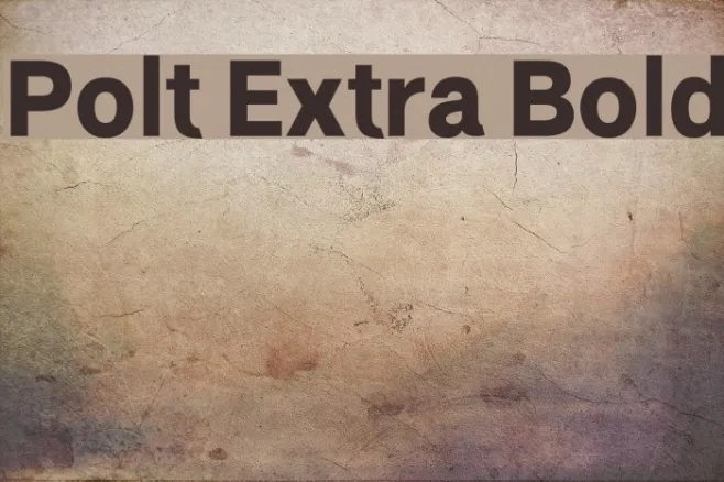 Polt Extra Bold Example 3