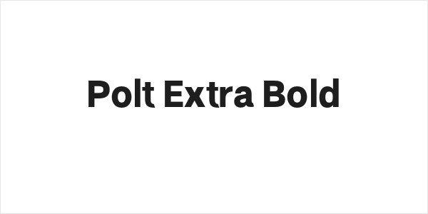 Polt Extra Bold Logo