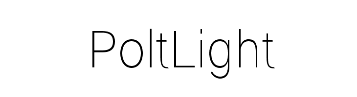 Polt Light Font