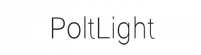 Polt Light  フリーフォントのダウンロード