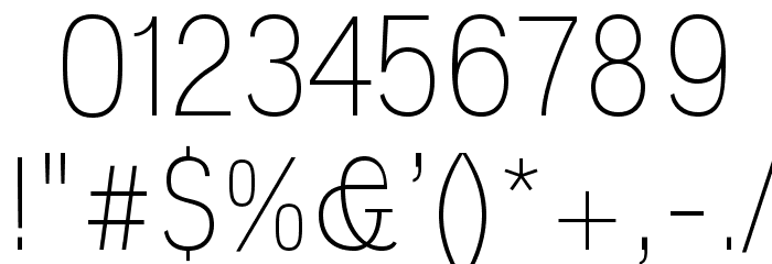 Polt Light Font OTHER CHARS
