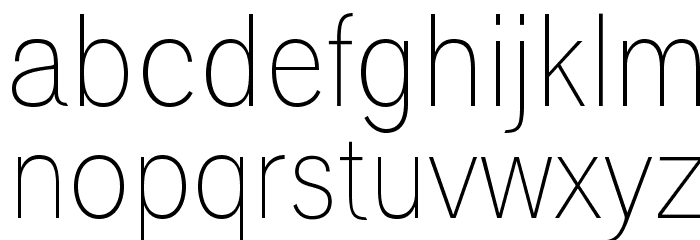 Polt Light Font LOWERCASE