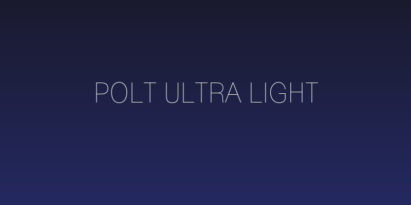 Polt Ultra Light Social Header