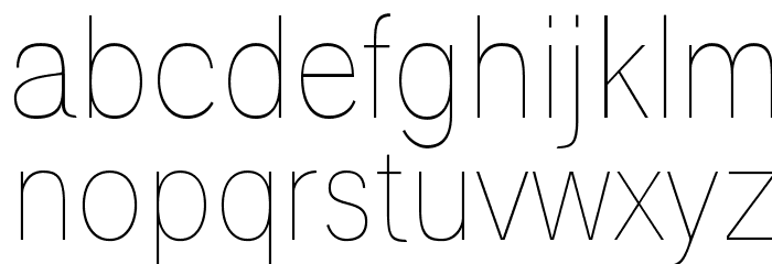Polt Ultra Light Font LOWERCASE