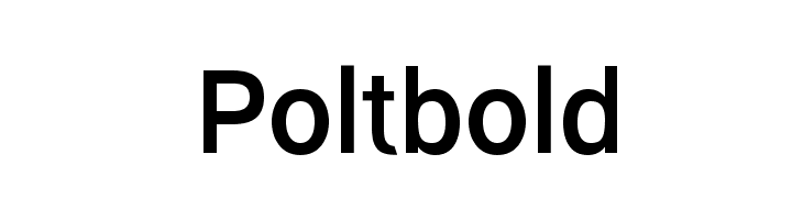 Polt bold Font