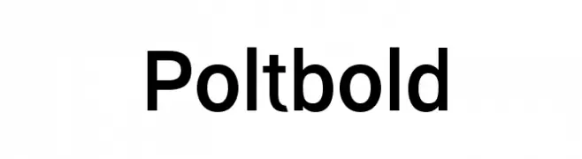 Polt bold  フリーフォントのダウンロード