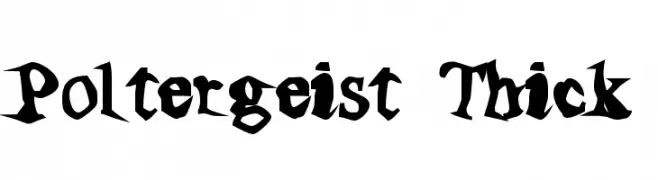 Poltergeist Thick  Fuentes Gratis Descargar