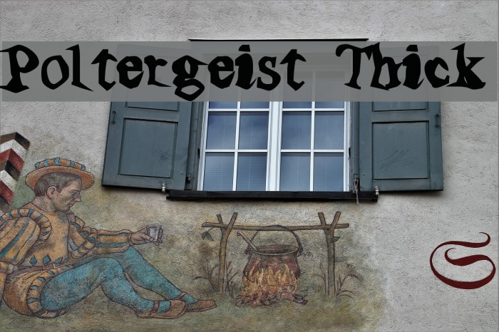 Poltergeist Thick Font examples