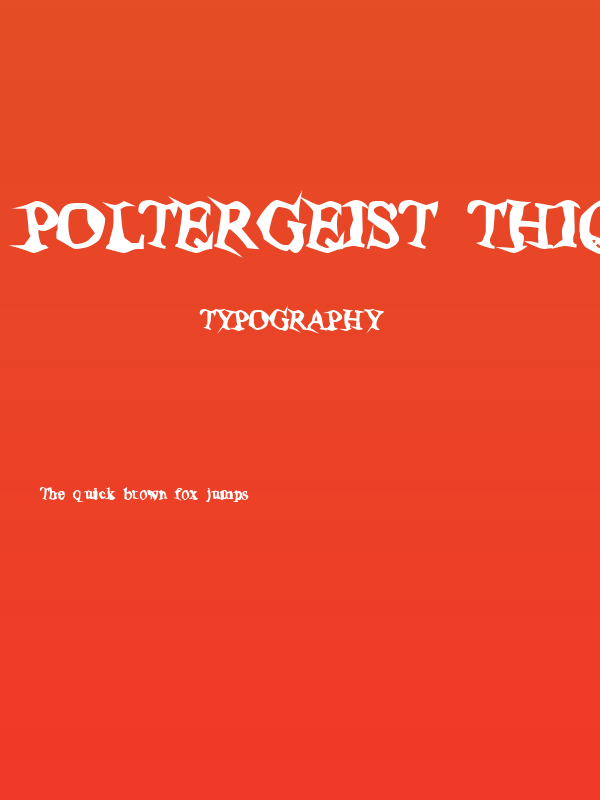 Poltergeist Thick Poster