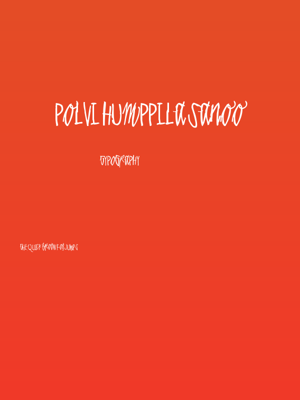 Polvi Humppila sanoo Poster
