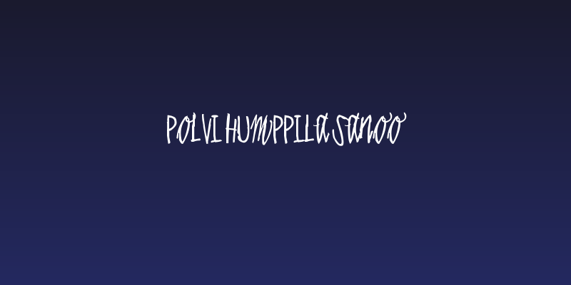 Polvi Humppila sanoo Social Header