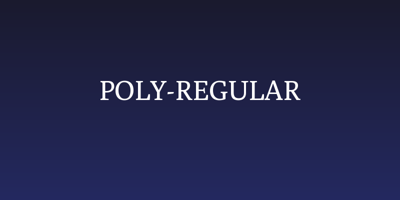 Poly-Regular Social Header