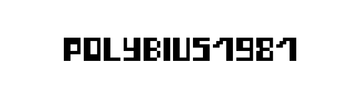 Polybius1981  Frei Schriftart Herunterladen