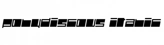 Polydiscous-Italic  Free Fonts Download