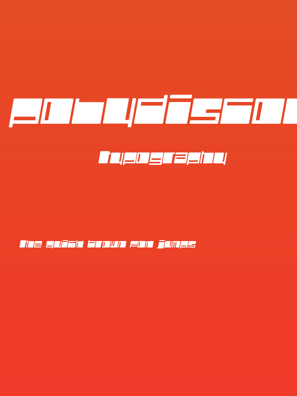 Polydiscous-Italic Poster