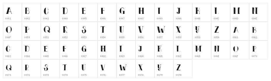 Polyfonics Fill Free Regular Character Map
