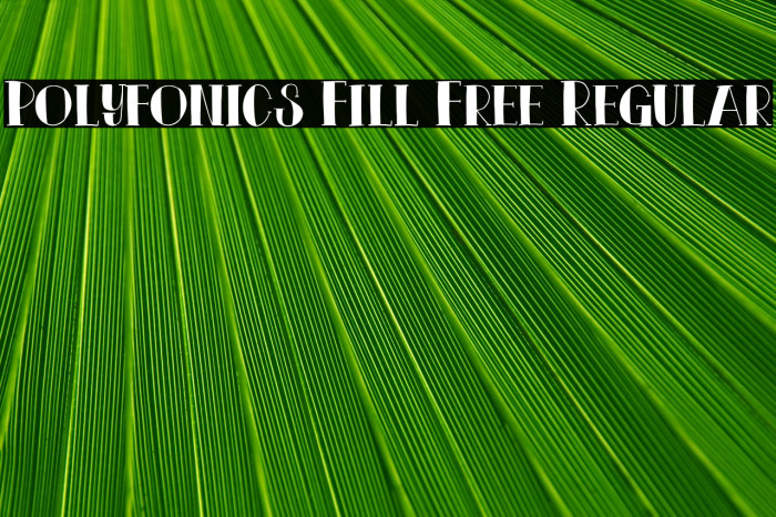 Polyfonics Fill Free Regular Example 1