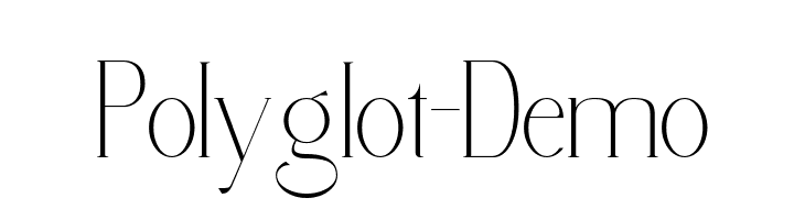Polyglot-Demo  les polices de caractères gratuit tlcharger