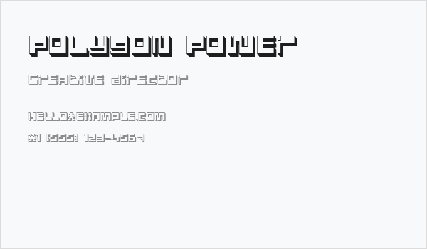 Polygon Power Business Card