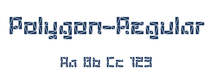 Polygon-Regular Font Preview