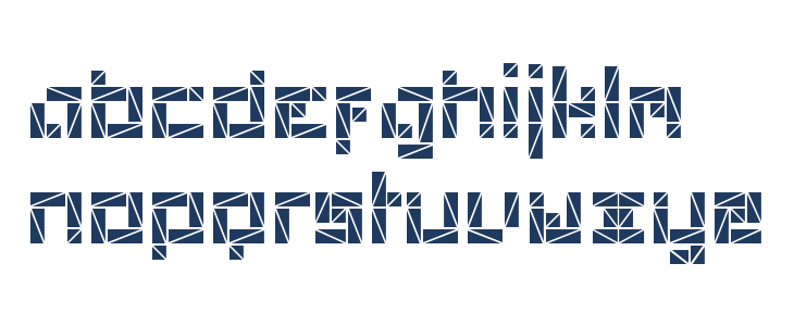 Polygon-Regular Lowercase