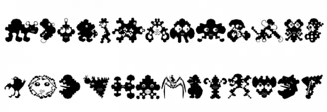 Polygonish फ़ॉन्ट लोअरकेस