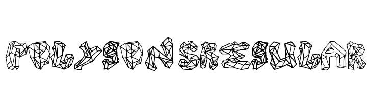 Polygons Regular  Скачать бесплатные шрифты