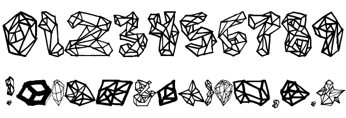 Polygons Regular Font OTHER CHARS