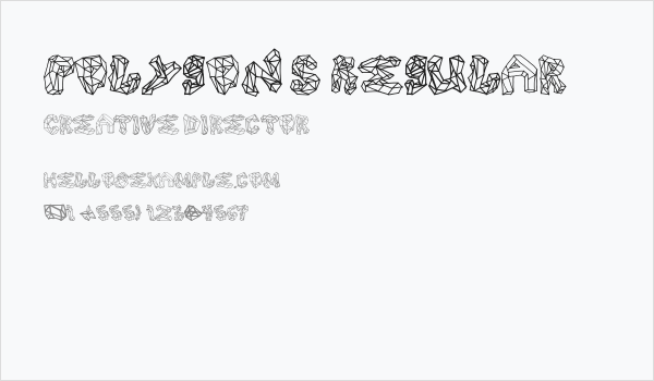 Polygons Regular Business Card