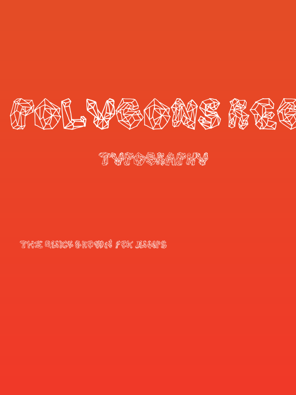 Polygons Regular Poster