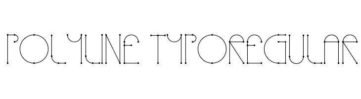 Polyline TypoRegular  Скачать бесплатные шрифты
