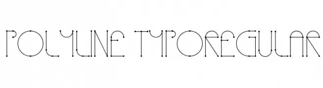 Polyline TypoRegular  font caratteri gratis
