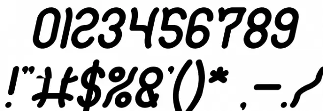 Polysoup Bold Italic Font OTHER CHARS