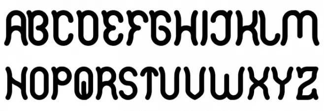 Polysoup Bold フォント 大文字