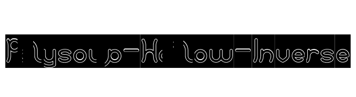 Polysoup-Hollow-Inverse  免费字体下载