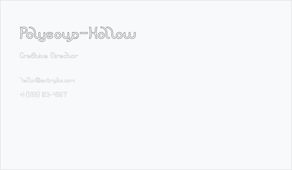 Polysoup-Hollow Business Card